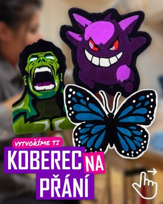 🧶 Koberec přesně podle tebe! Stačí nápad – o zbytek se postaráme my. Každý tvar, barva i detail vzniká ručně, s láskou a...