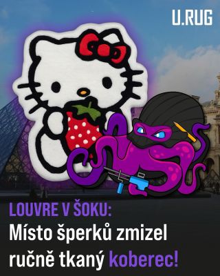 Proč by někdo kradl šperky, když může mít náš koberec?!👀😱🐙 #urug #krádež #louvre #homemade